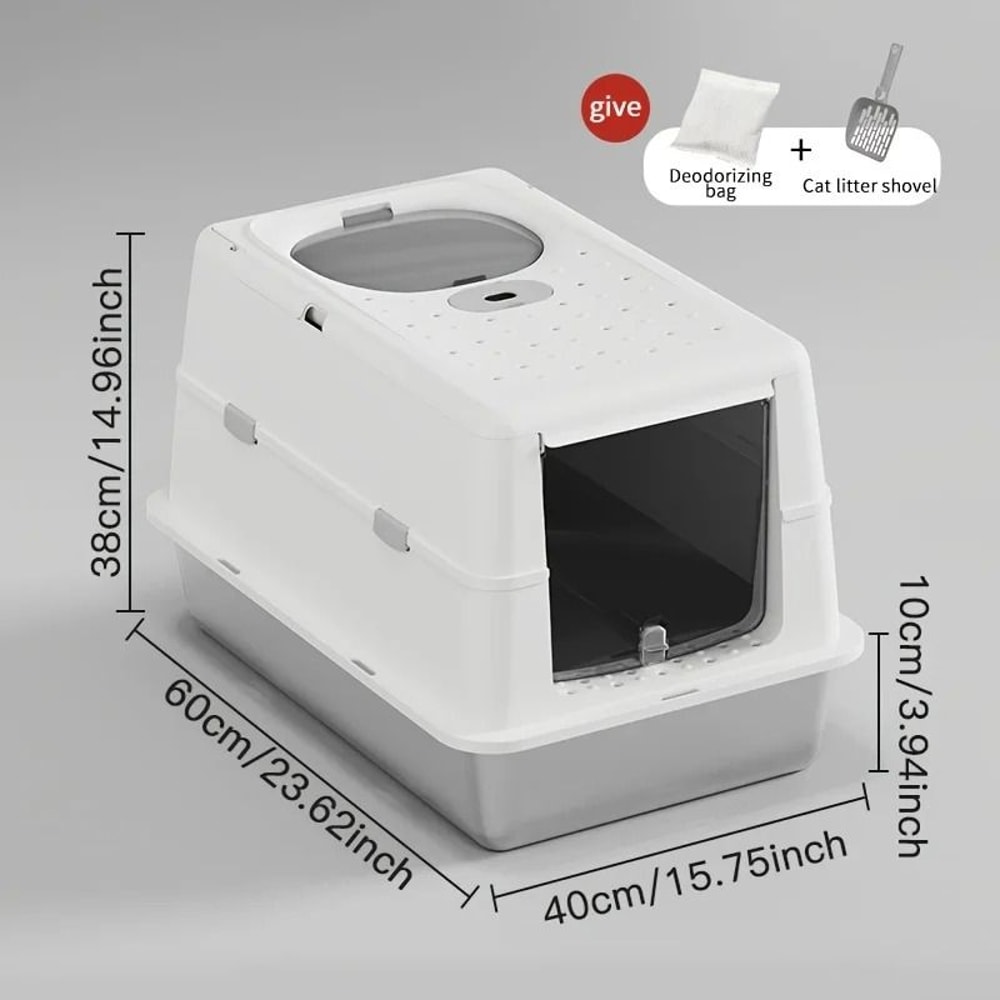 Enclosed Stainless Steel Litter System 7