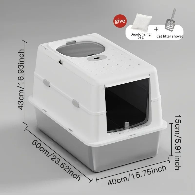 Enclosed Stainless Steel Litter System 10