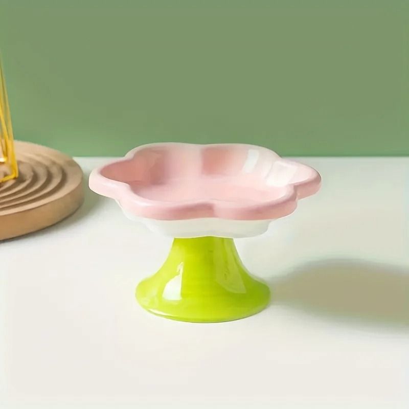 Elevated Floral Ceramic Feeder 8