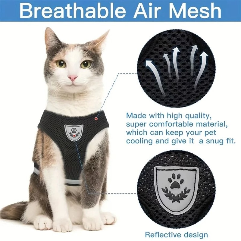 EscapeProof Breathable Mesh Cat Harness 4