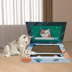 interactive laptop cat scratcher