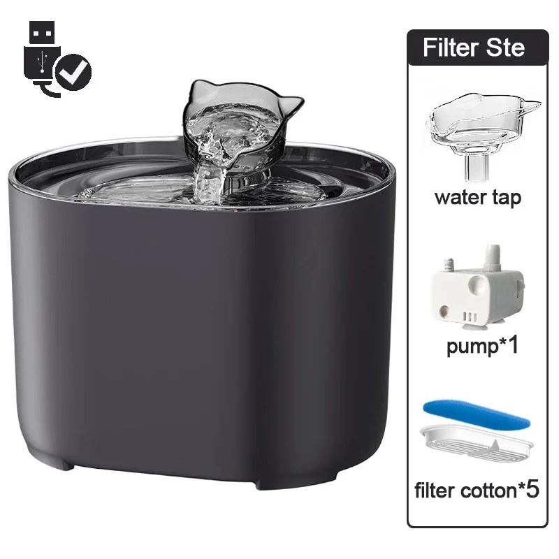 Automatic Circulating UltraQuiet Pet Fountain 9