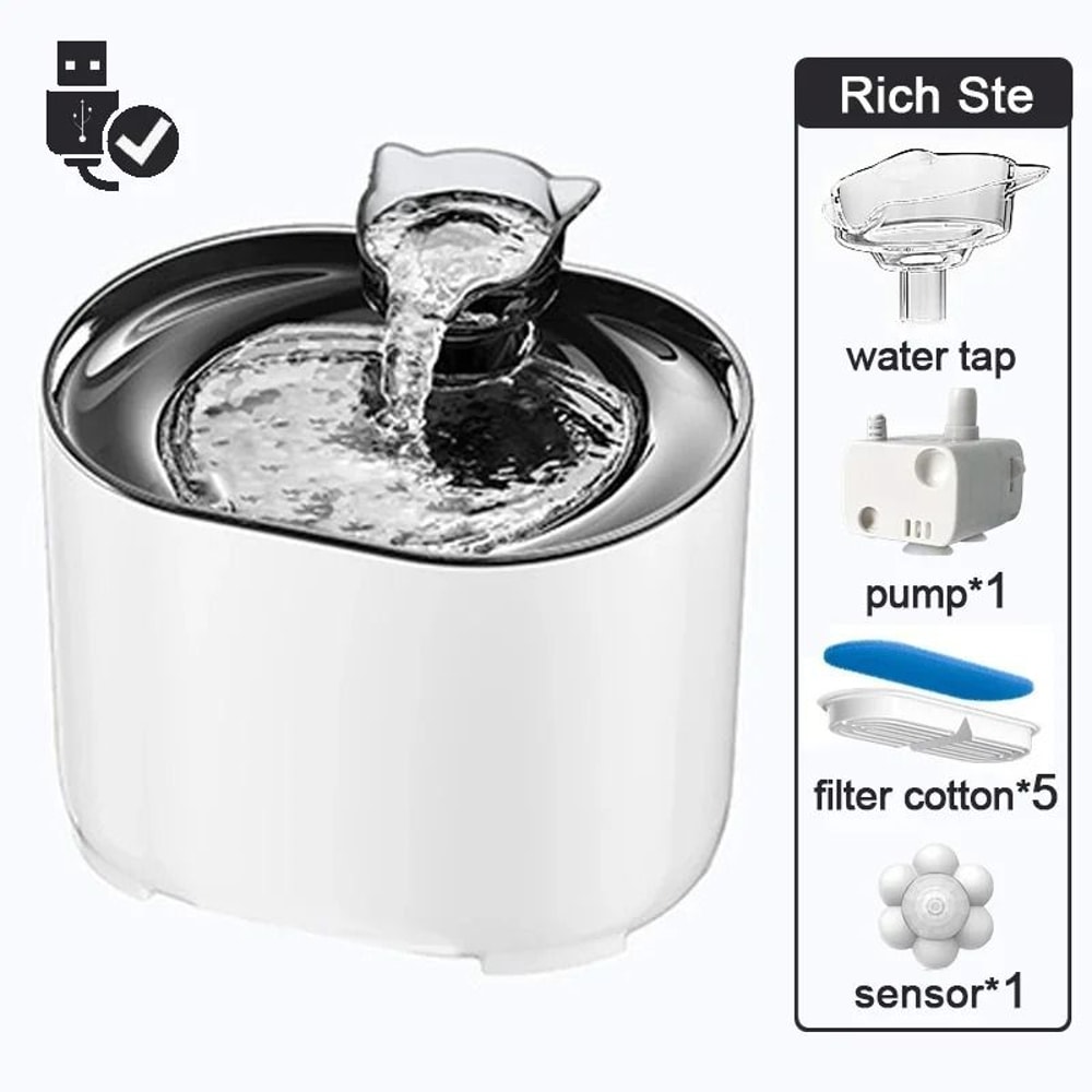Automatic Circulating UltraQuiet Pet Fountain 19