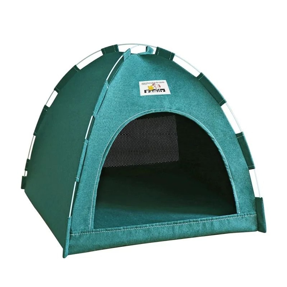 SemiEnclosed Canvas Pet Tent Cave Bed 5