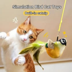 simulation chirping plush bird toy