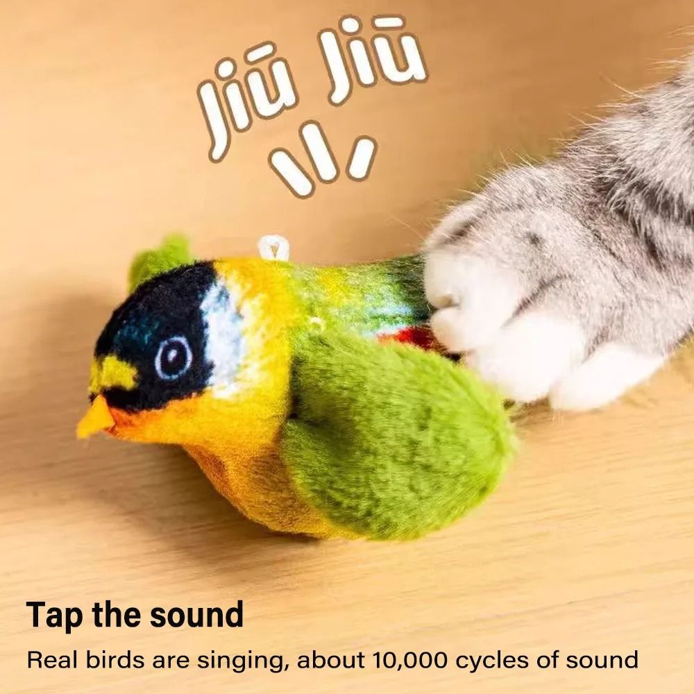 Simulation Chirping Plush Bird Toy 1