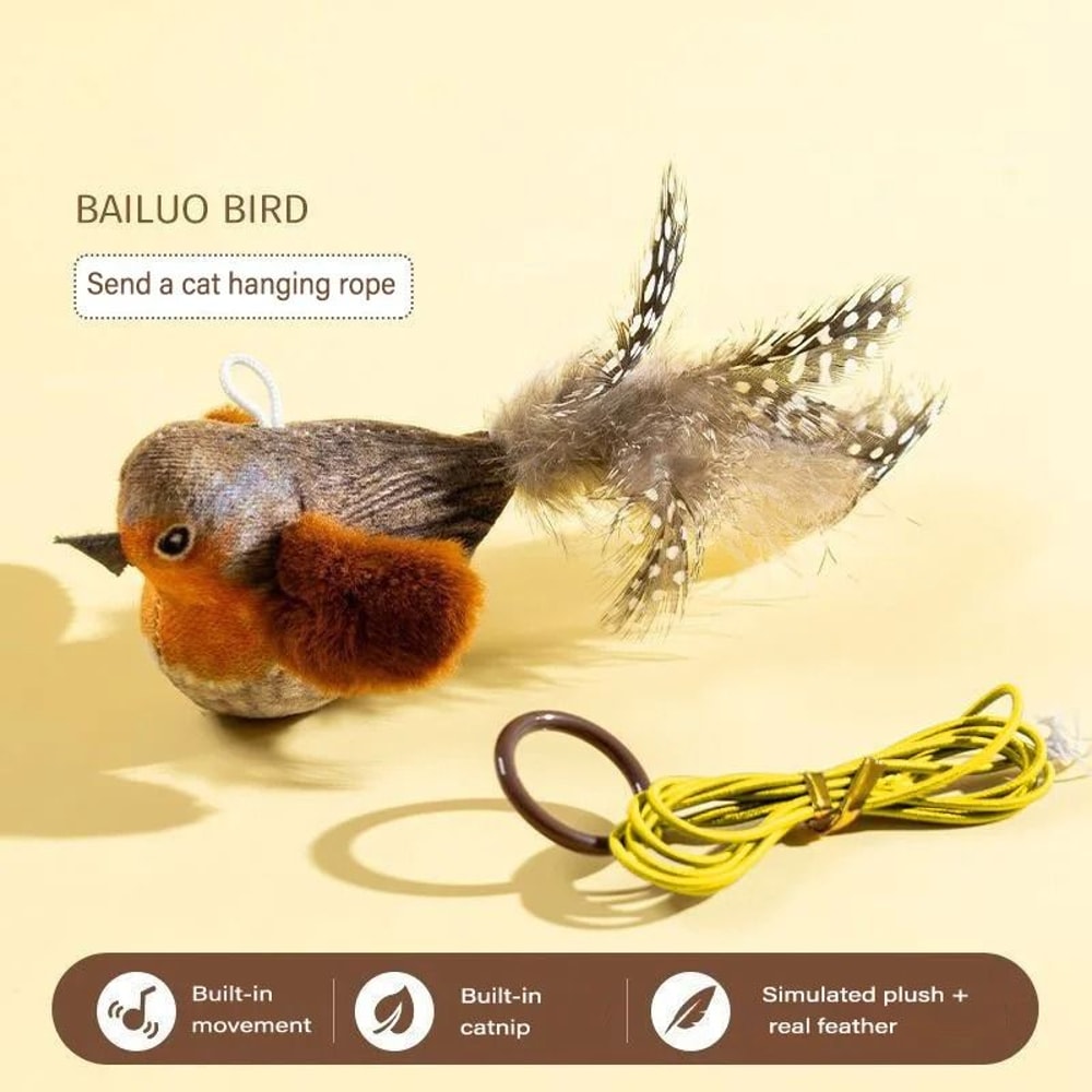 Simulation Chirping Plush Bird Toy 7