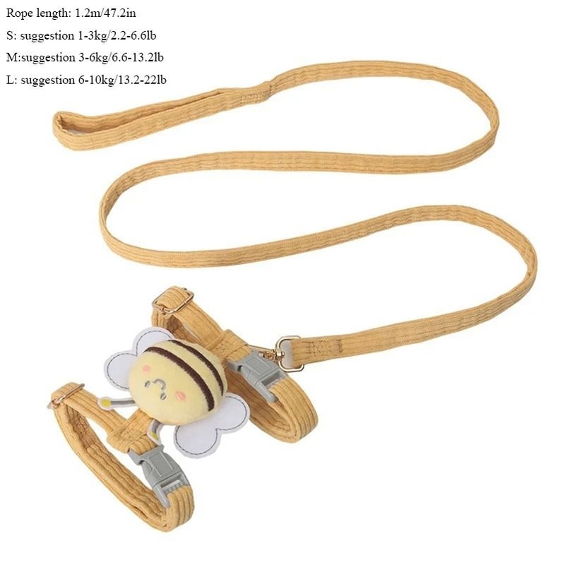 Busy Bee Plush Walking Harness Leash Set 5