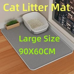 heavy-duty double-layer litter capture mat