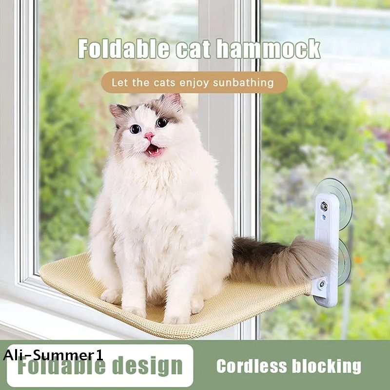 Panoramic WindowView Suspended Cat Hammock 3