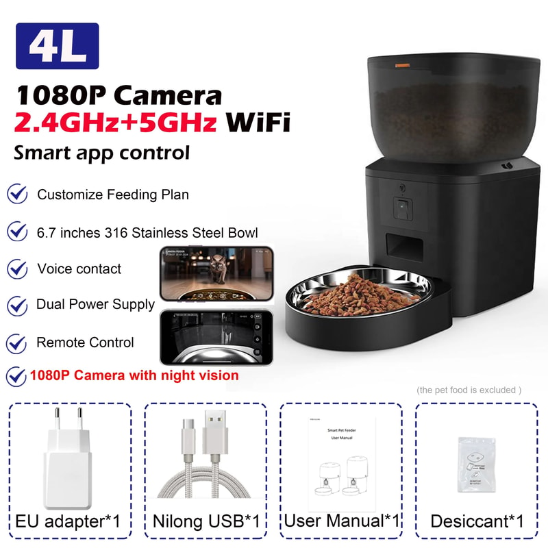 Furpipi 8L Smart Vision Automatic Pet Feeder 6
