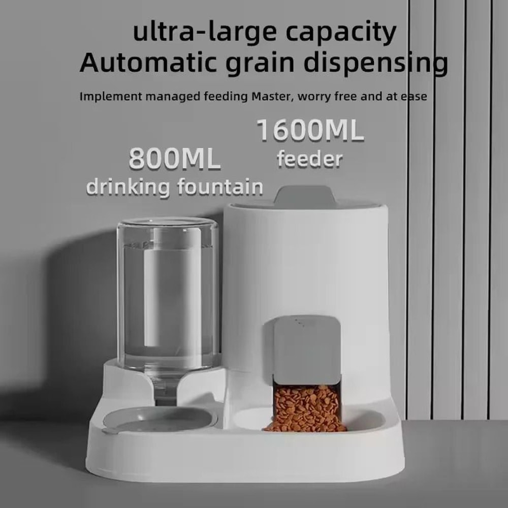DualStation Automatic Gravity Feeder Waterer Combo 0