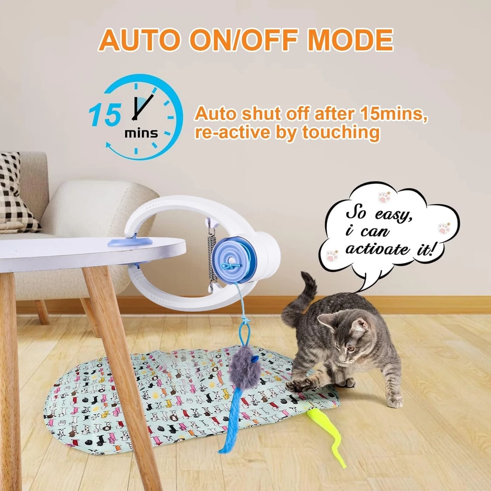 Automatic Retractable DoorHanging Kitten Toy 2