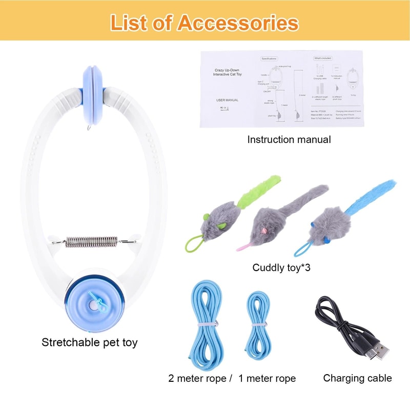 Automatic Retractable DoorHanging Kitten Toy 4