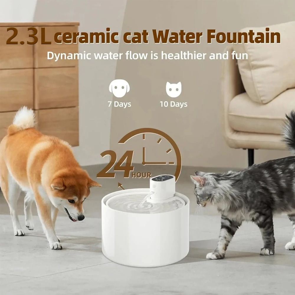 Smart Ceramic 23L Wireless Pet Water Fountain 2