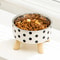 Modern Elevated Stainless Steel PolkaDot Bowl 0