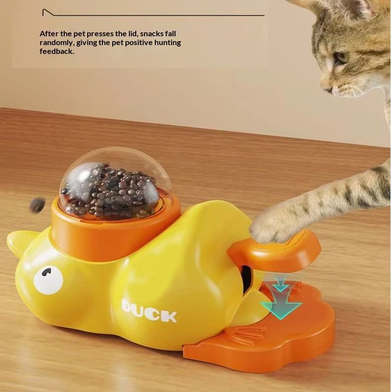 Interactive Little Yellow Duck Treat Dispenser 0