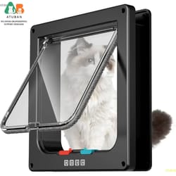 atuban high-reliability 4-way locking large cat door