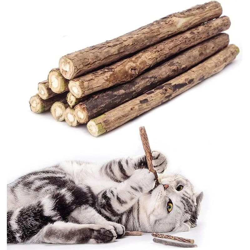Natural Silvervine Catnip OralCare Chew Sticks 0