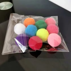 vibrant "soft-strike" interactive plush ball set (10-pack)