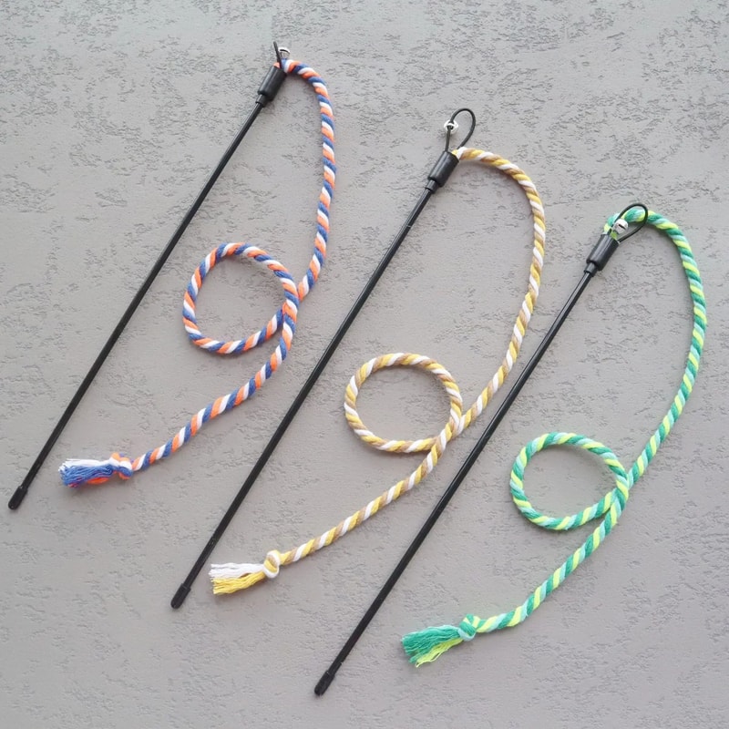 ArtisanCotton Interactive Cat Wand 3Piece Set 6