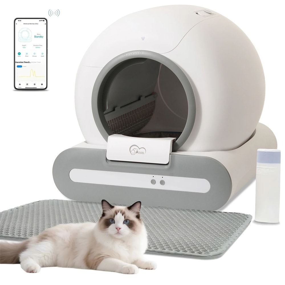 DOEL 65L Intelligent FreshSphere SelfCleaning Litter Box 0