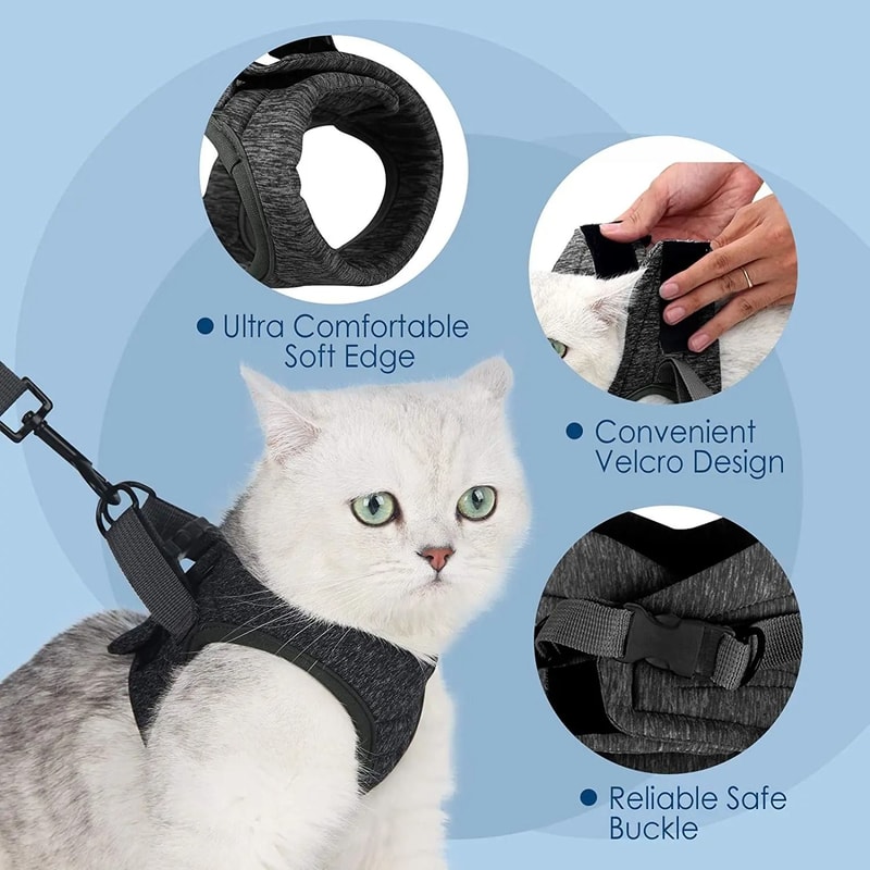 EscapeProof StealthSoft Cat Harness 1