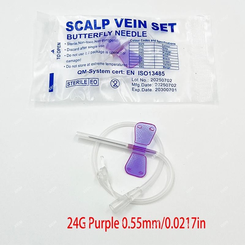 Precision Veterinary Butterfly Needle Set 12