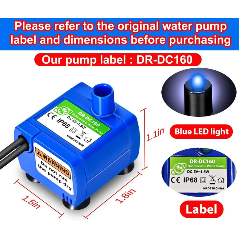 Replacement UltraQuiet LED Pump 2
