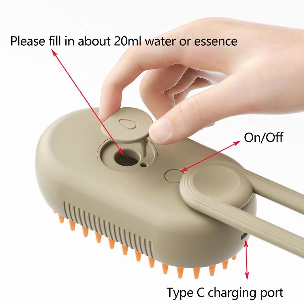 PureMist 3in1 Steamy Grooming Brush 3