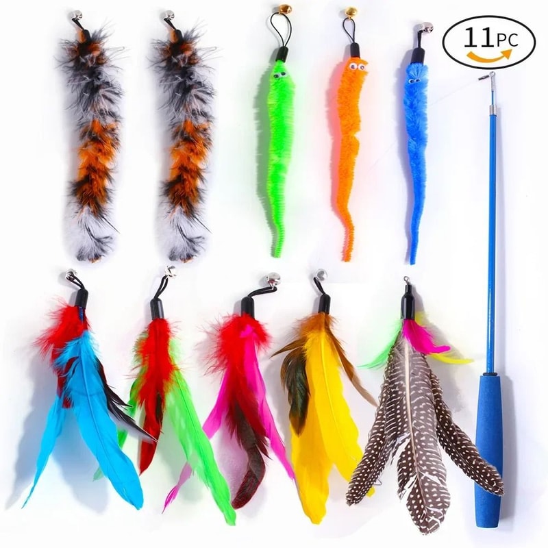 AeroMotion Kinetic Teaser Wand Caterpillar Set 6