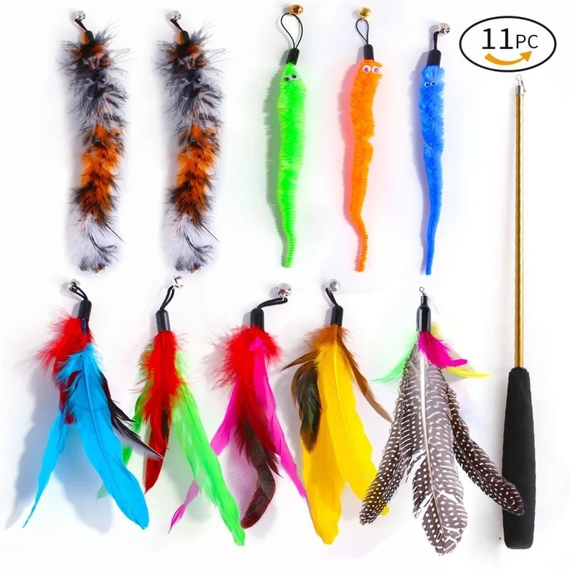 AeroMotion Kinetic Teaser Wand Caterpillar Set 7