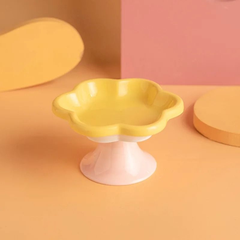 FloralContour Elevated Ceramic Plate 6