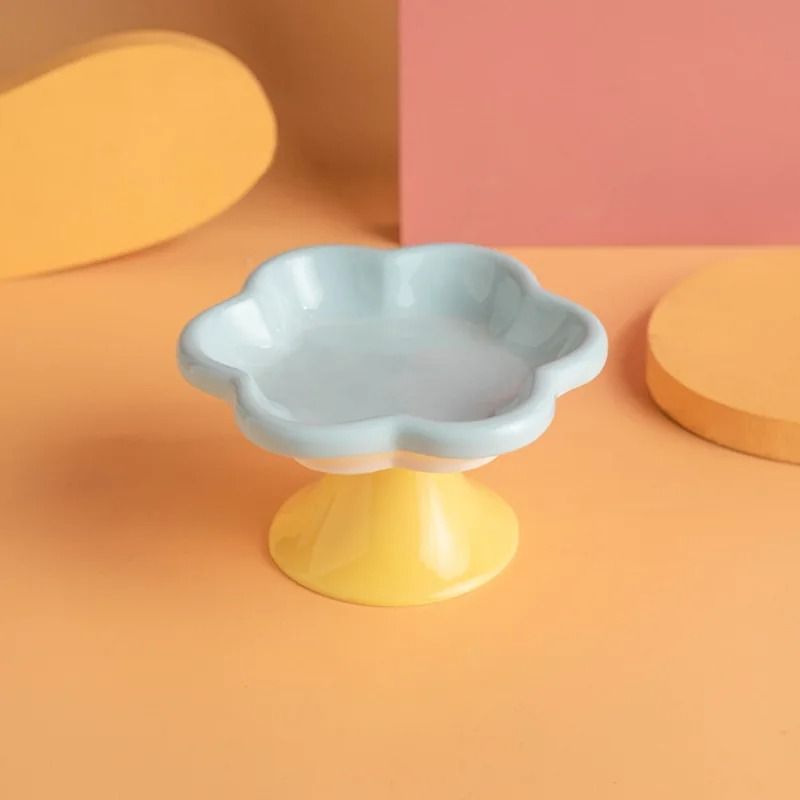 FloralContour Elevated Ceramic Plate 7