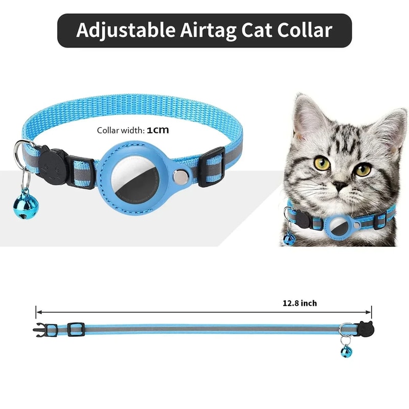 AeroTrack Reflective Airtag Security Collar 2