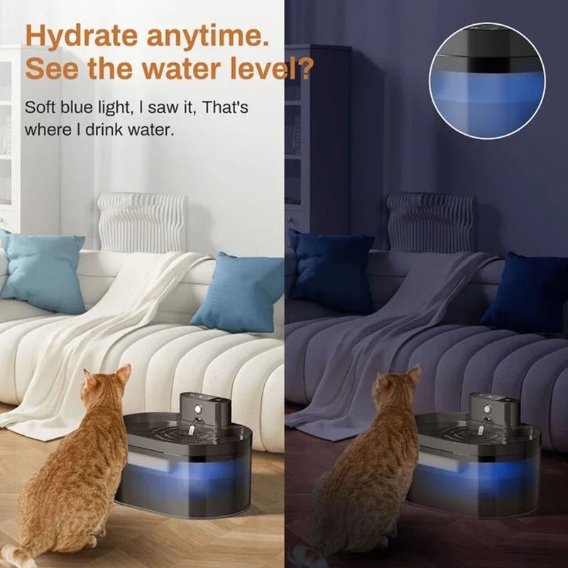 Wireless Smart Sensor Cat Water Fountain 4