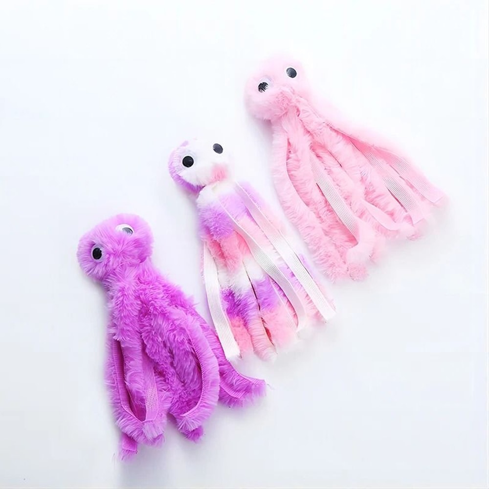 Plush Octopus Interactive Cat Toy 4