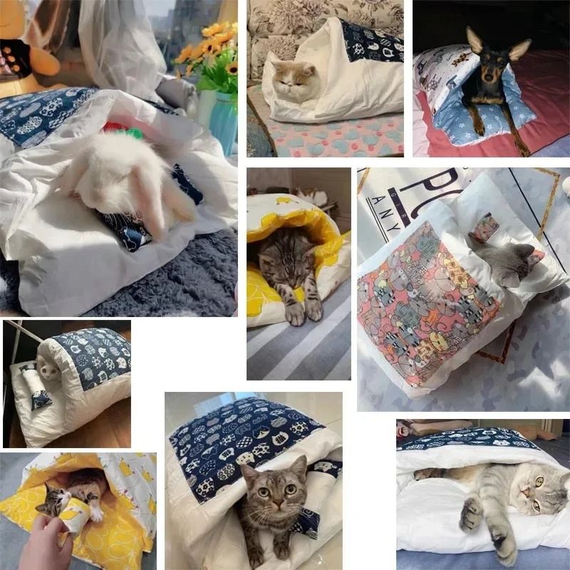 Kawaii JapaneseStyle Cat Sleeping Bag 1