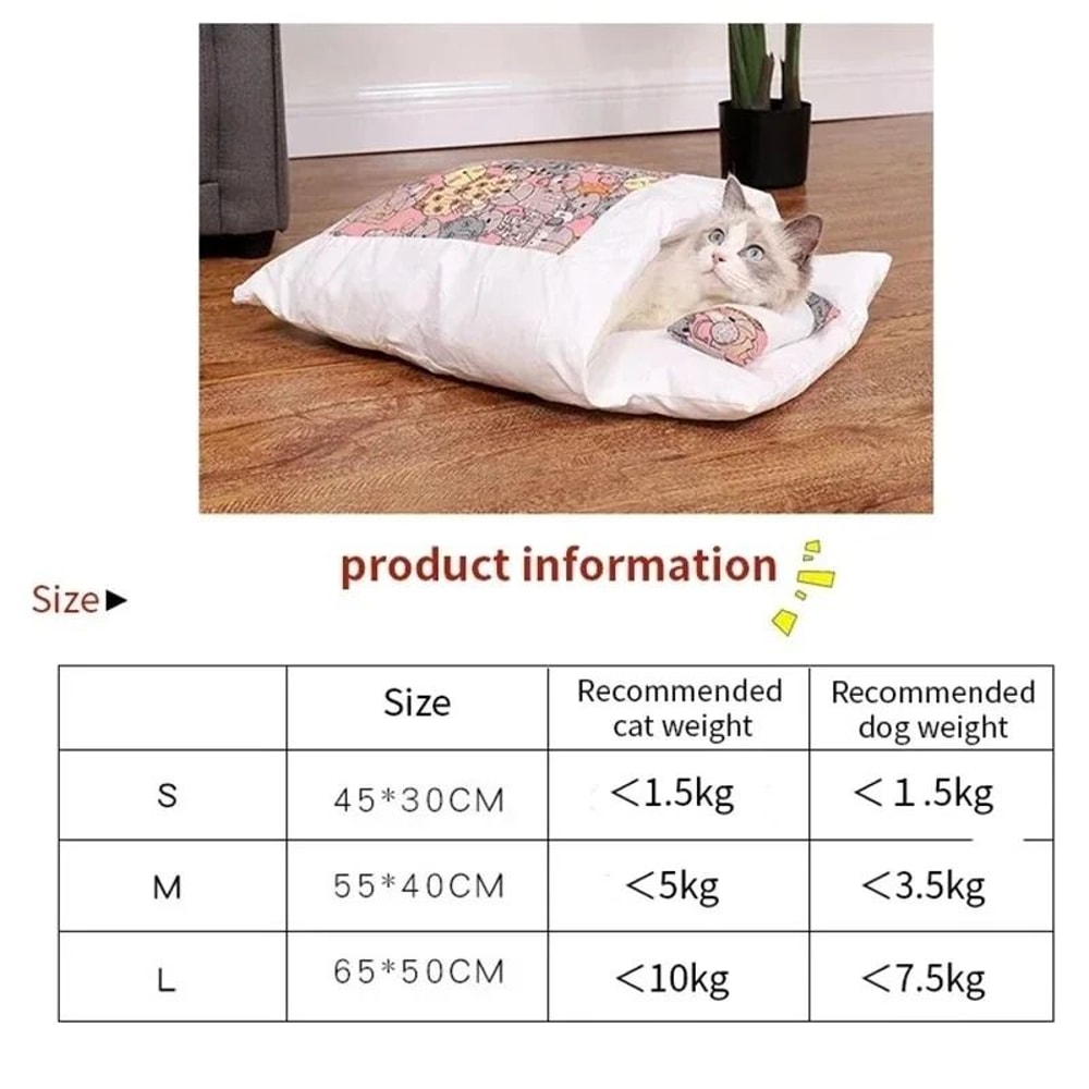 Kawaii JapaneseStyle Cat Sleeping Bag 5