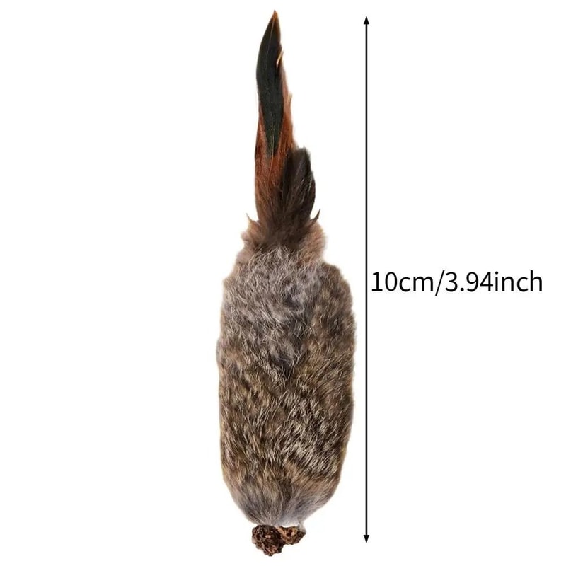 Faux Rabbit Fur Interactive Kicker Toy 5