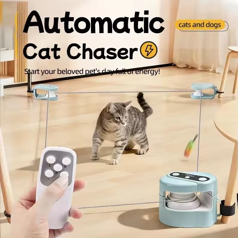 Automatic Robotic Cat Chaser With Bird Sound 0