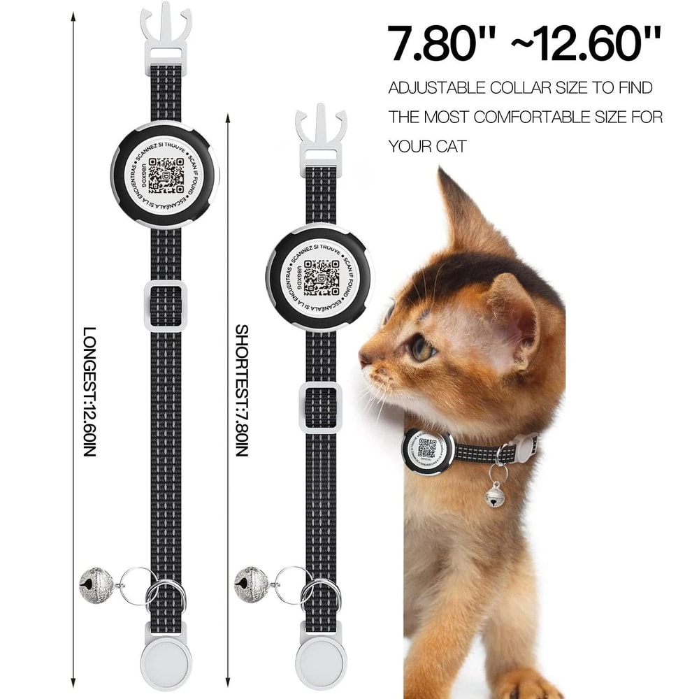 DualProtection AirTag QR ID Reflective Collar 5