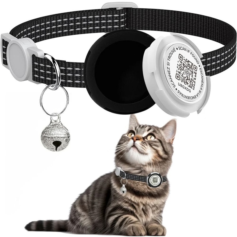 DualProtection AirTag QR ID Reflective Collar 6