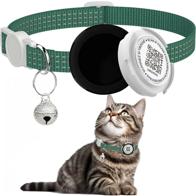 DualProtection AirTag QR ID Reflective Collar 10