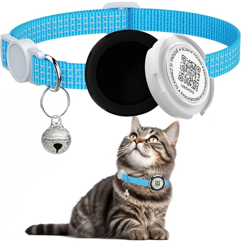 DualProtection AirTag QR ID Reflective Collar 12