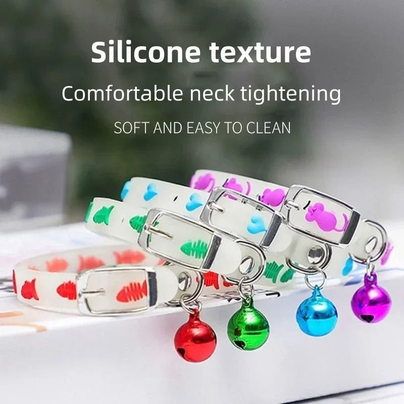 Fluorescent GlowintheDark Silicone Collar 2
