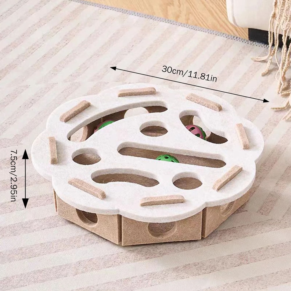 Interactive Felt Swiss Cheese Puzzle Box 5