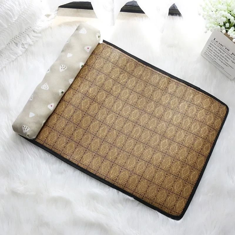 Natural Rattan SelfCooling Summer Pet Mat 10