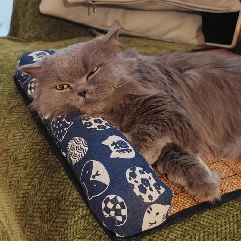 Natural Rattan SelfCooling Summer Pet Mat 3
