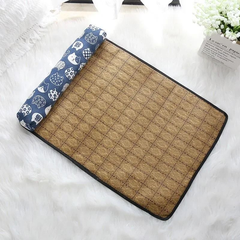 Natural Rattan SelfCooling Summer Pet Mat 6